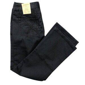 Liz Claiborne Black Jeans Womens Size 10 Slim Boot Cut Denim Pants NEW